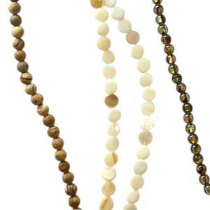 Bead Treasures Jewelry Making Shell Jasper Metallic Earth Tone DIY Mixed Lot